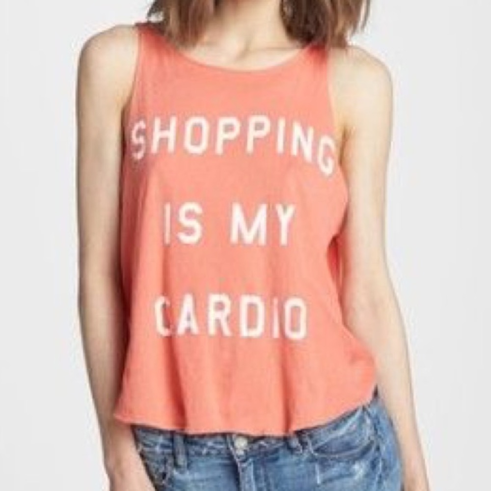 Wildfox Shopping is My Cardio Cassidy Tank Top